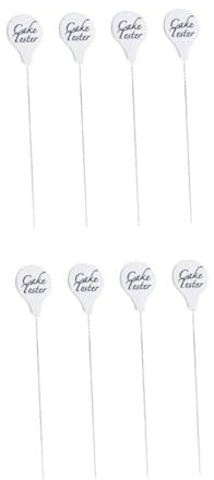 MAGICLULU 2 Sätze Gartest-Stift Tosteter Kuchentester Tortenbackzubehör Kuchenbacken Tortenzubehör Werkzeug Kuchen-teststift Kuchen Sonde Kuchenspieß Backgerät Rostfreier Stahl 4 Stück * 2