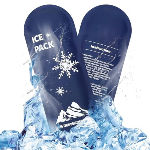 Sirseon Kühlbeutel für Medikamente, Eisbeutel, um Medikamente kalt zu halten - Flexible Soft-Gel-Eisbeutel,Tragbarer Medikamentenkühler, praktischer, sicherer Medikamentenkühler für Medikamente, im