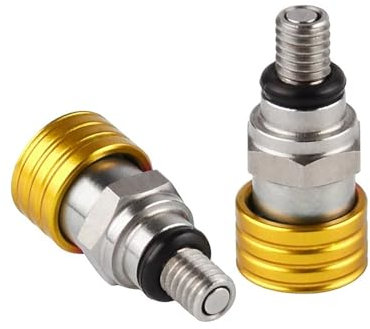 Motorrad Gabelentlüfter Für Suzuki RZ250 RZ400SM M60 M65 M80 Motorrad-Gabel-Entlüftungsventile(Gold)