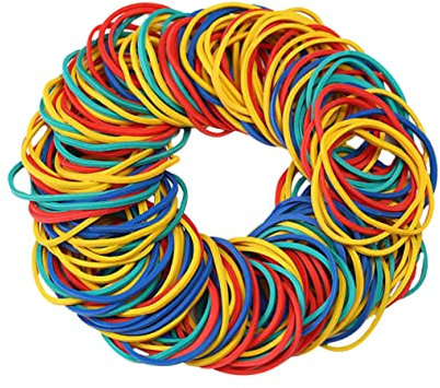 SHINEOFI Colorful Rubber Bands Elastic Bands Heavy Duty Rubber for Office Supplies Home Accessory Thickened Ring