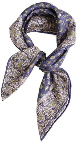 Prettystern Herr Dame reine Seide Bandana handrolliertes SeidenHalstuch unisex Nickituch