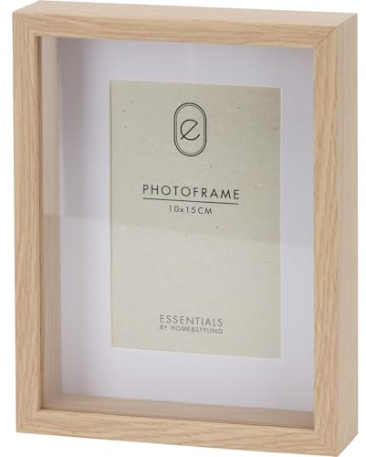 Well Home Marco de fotos con marco de madera 17x4,5x22cm para fotos de 10x15cm