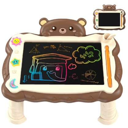 Tableta de Escritura LCD | Tablero de Dibujo Infantil,Pizarra Reutilizable con Soporte para Aprendizaje y Arte en Hogar, Escuela y Viajes