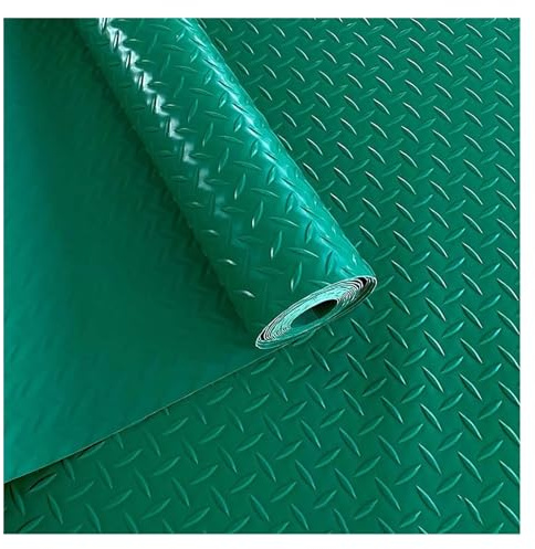 Alfombrillas de goma resistentes para garaje, evita resbalones, para garaje, tienda y estacionamiento, tapete de garaje para taller, gimnasio, rollo de suelo de PVC (rosa, 90 x 300 cm)