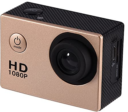 Bonbela 7 Colors DV DV Kit Outdoor Cycling Sports Mini Action Camera Camcorder (Gold)