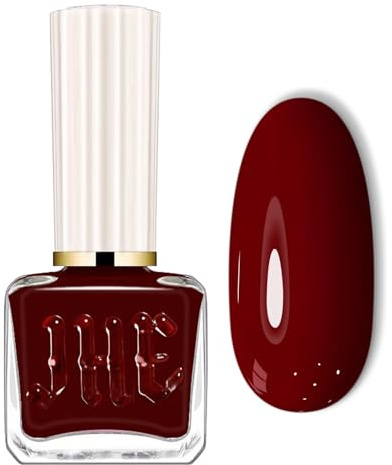 Cherry Red Nail Polish - Quick Dry Red Nail Varnish - High Pigmented Dark Red Nail Paint - Chip Resistant Long Lasting No UV Lamp Curing Nail Polish for DIY at Home Salon Nail Art Manicure 12ml