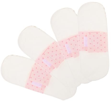 TOYANDONA Periodeneinlagen für Schwangerschaft und Wochenbett aus Weicher Baumwolle Wiederverwendbare 4 Waschbare Menstruationsbinden Hautfreundlich und Atmungsaktiv