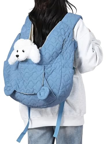 Hunde Rucksack,Belüftete Tasche Mit Fächern - Kleine Hunde Trage Rucksack Und Reisetasche | Für Welpen Mittelgroße Kätzchen Outdoor Camping Wandern Spazierengehen Radfahren Reiten Pendeln