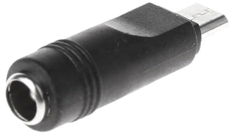 MeevrgR Connecteur adaptateur prise jack femelle CC vers USB mâle 5,5 mm x 2,1 mm