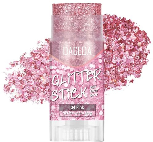 Prreal Pink Paillettes Visage, Holographiques Sequins Gel Paillettes Cheveux