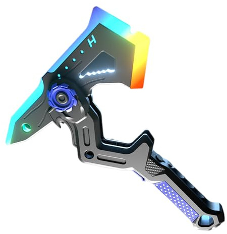 Genérico Hacha Espada Transformable Starspark Llama - Accesorio Cosplay RGB Iluminado | Retorno Vibración 43cm ABS | Juego rol Convención Cómic Disfraces Halloween Creador Contenido Espectáculo