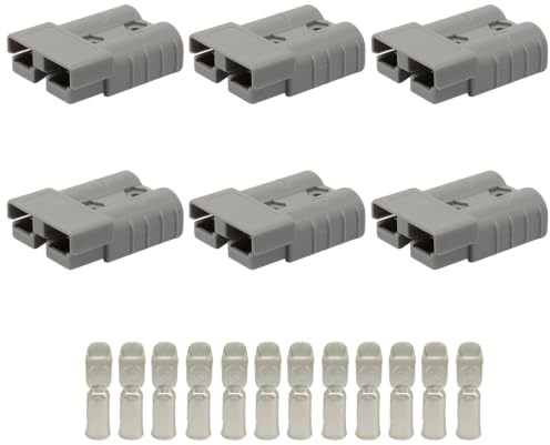 Seimneire Paquete de 6 conectores de cable de desconexión rápida de batería de 50 amperios