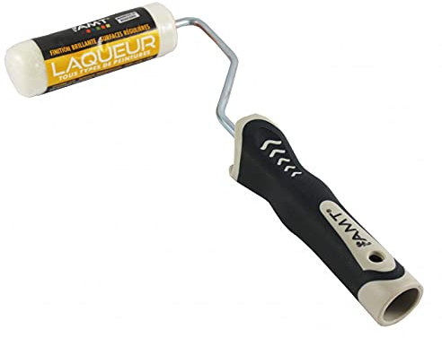 Rouleau Brosse Laqueur - 30Mm - Tous Types De Peintures - Pure Laine 5Mm - Manche Et Rouleau - Amt
