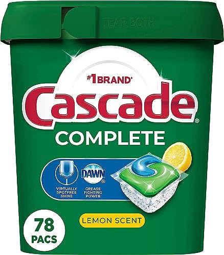 Cascade Actionpacs Lot de 78 détergents pour lave-vaisselle Citron