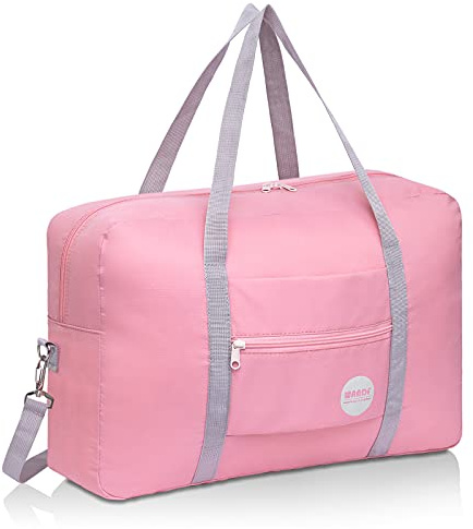 WANDF Foldable Travel Duffel Bag Luggage Sports Gym Water Resistant Nylon