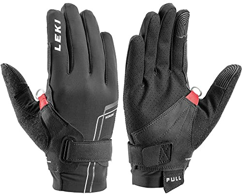 LEKI Nordic Move Shark Handschuhe, schwarz-Weiss, EU 7
