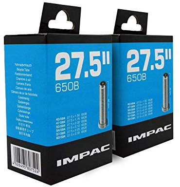 Impac 2-pack cykelrör 650 b Schrader-ventil 27,5 x 1,50-2,35/40-584 - 60-584 för mountainbikes