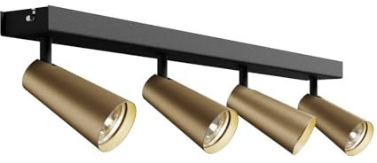 Lucande Faretto dimmerabile (Scandinavo) colore Nero, in Metallo ad es. Cucina Lampada da incasso plafoniera applique