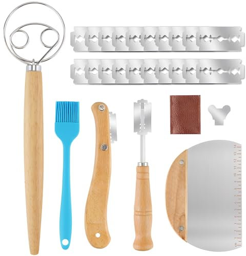 27er Set Bäckermesser, Broteinschneidemesser Bäckermesser Brotbackmesser Brot Backen Zubehör Klinge Brot Einschneiden,Klinge zum Brot Einschneiden, Brotbackzubehör Messer für Teig Schneiden