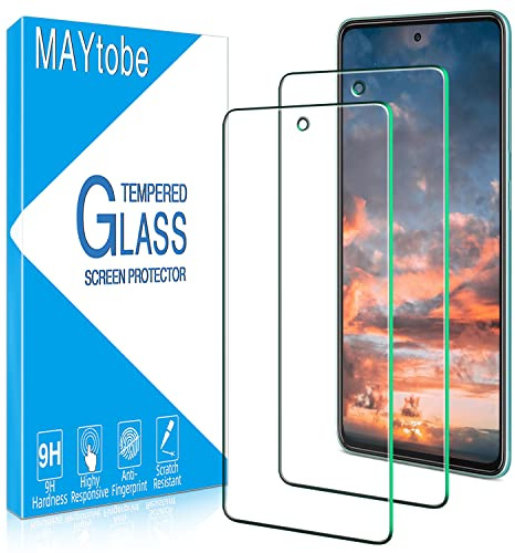 MAYtobe 2 Stück Panzer Schutz Glas für Samsung Galaxy A52/A52 5G/A52S 5G | Frei von Kratzern, 9H Härte, 0.33mm Ultra-Klar Displayschutzfolie, Blasenfrei