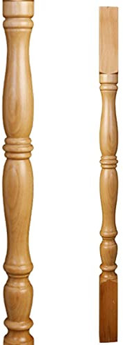 LZMZMQ Pasamanos Escalera Barandillas Balaustres De Madera De Cubierta De 90 Cm De Alto, Balaustrada De Pasillo De Canal De Porche Cuadrado para Escalera, Columna De Escalones De Escalera De Entrada