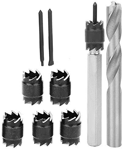 9-teiliges Punktschweißgerät-Set Bohrer,9-teiliges Punktschweißschneider-Set Hochgeschwindigkeits-Stahlschweißbohrwerkzeugbeschläge Bohrer-Schnellarbeitsstahl-Schweißbohrwerkzeug-Armaturen mit Zubeh