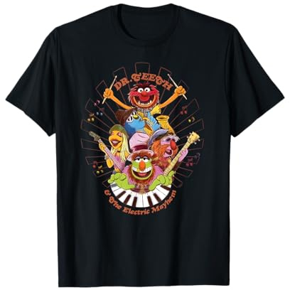 Disney The Muppets Dr Teeth & Electric Mayhem Keyboard Band T-Shirt