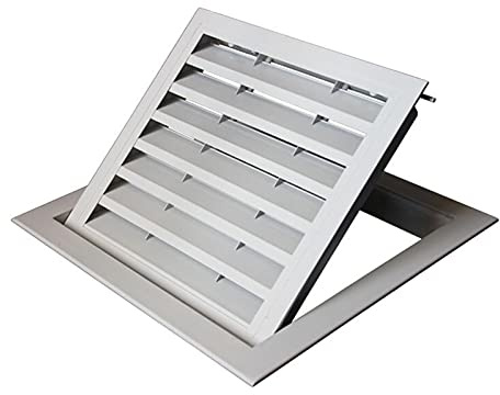 WESTUX Grille De Ventilation, Couvercle De Filet De Ventilation en Alliage D'aluminium Volet De L'unité Extérieure De Climatisation (Color : Style B (Hole Opening 450x450 mm))