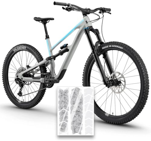 unleazhed Bike Protection BP01 S | Rahmenschutzfolie für Fahrräder| Made in Germany|Für Ober- oder Unterrohr| 10 -teiliges Rahmenschutz-Set