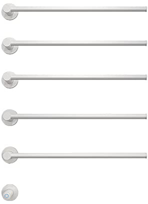 Toallero Electrico,Calienta Toallas Electrico,Secador De Toallas Baño Electrico De Bajo Consumo,Radiador Toallero Eléctrico,Calentador De Toallas Radiador De Calefacción,Blanco,5 Bars
