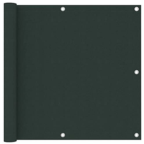 ShGaxin Toldo para balcón, Malla Protectora Balcon, Malla De Ocultacion, para Cubrir Vallas, Tela Ocultacion Jardin, Tela Oxford Verde Oscuro 90x300 cm