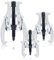 Orion Motor Tech 3 Pezzi Estrattori per Ingranaggi a 3 Ganasce 75/100/150 mm, Estrazione Cuscinetti a 3 Ganasce Reversibili per Rimozione di Pulegge, Cuscinetti per Ingranaggi, Volano