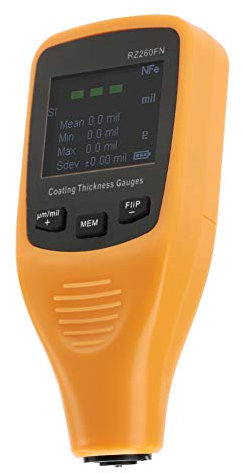 Schichtdickenmessgerät, RZ260FN Mini-Lackierschichtdickenmessgerät LCD-Display Lackdickenmessgerät für Karosserie, Schichtdickenmessgeräte