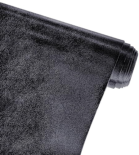 ONEART | Metallic mjukt fusklädertyg, lammskinn, syntetiskt konstläder för handväska, hårband, 32 × 135 cm – svart