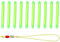 QEQSHQO 10 pièces Bâtons Lumineux Cyalume pour Canne à Pêche, Fluorescent Starlight, Bouchon Lumineux Pêche de Nuit, Lumières De Bobber De Pêche, Vert Fluorescent Lumière, Survie (4,5 * 37mm)