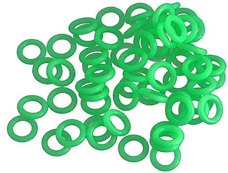 HONMEET 100stücke Leuchtringe Für Zeltnägel Camping Outdoor Fluoreszierend Zeltheringe Zeltnagelringe Heringsringe Ringe Für Außenbereich Langlebig Sicher