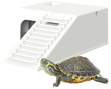 Schildkröten-Plattform – Schildkröten-Aalplattform |. Verschleißfestes und stabiles Reptilien-Versteck |