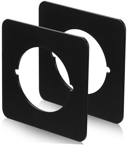 Homoyoyo 2pcs Stainless Steel Door Plate Door Knob Backplate Easy Installation Finish for Enhanced Security