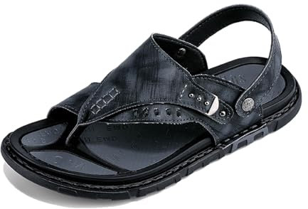 Orthopädische Sandalen Mit Geschlossener Zehenpartie Für Herren rutschfeste Orthopädische Slipper Zur Ballenzehen-Korrektur Mit Fußgewölbeunterstützung, Strandschuhe Mit Zehenringen(Dark Grey,41 EU)