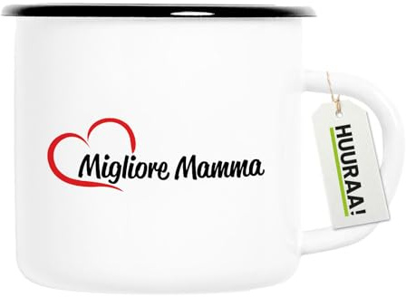 Huuraa Migliore Mamma tasse en émail
