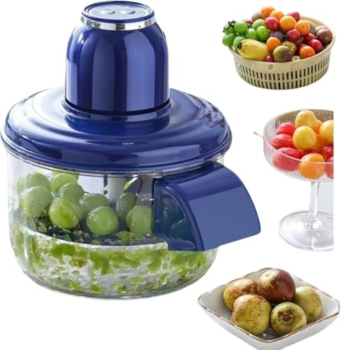 Pelador Eléctrico Automático Recargable para Uvas, Frutas, Ajos, Tomates, Cerezas | Inteligente y Comercial