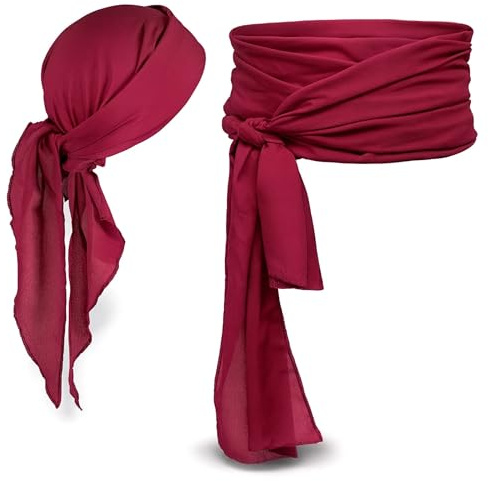 TK Gruppe Timo Klingler Bandeau de pirate - Bandana - Foulard de tête de pirate pour Halloween et carnaval - Écharpe