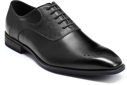 YFFUSHI Chaussures Habillées Homme Oxfords Classique Ville Formel Mariage | Brogues, Simili-Cuir, à Lacets, Gradient, Bout Carré, Affaires, Cérémonies, Soirée