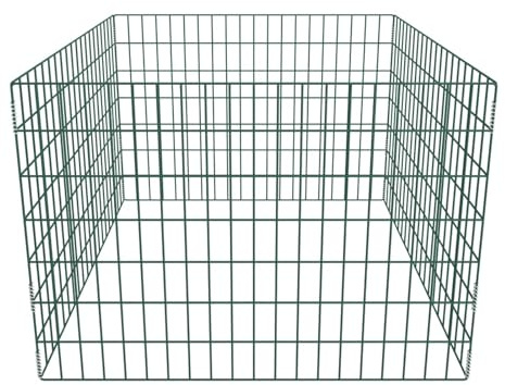 Gecheer Compostiera da Giardino, contenitore compost pratica resistente leggera 100 x 100 x 70 cm per rifiuti organici foglie erba giardinaggio