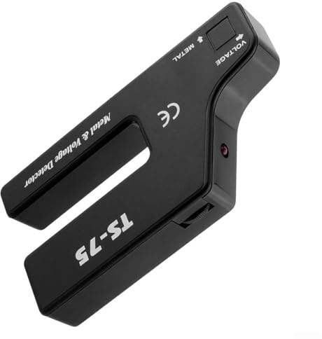 TS75 Metal detector 2 in 1 con sensore di tensione per rilevamento di viti a parete, fili e tensione CA, profondità 30 mm, alimentazione a batteria 9 V