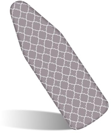 QFWFG Ironing Board Covers 110 x 40cm - Standard Size Iron Board Covers | 100% Cotton Thick Double-Layer Padding Fits Most Ironing Boards, Heat-Resistant Durable Ironing Board Cover