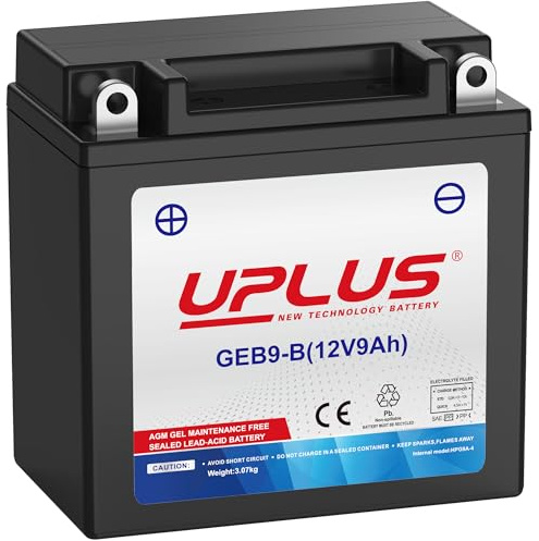 UPLUS YB9-BS/YB9-B 12V 9Ah 180A GEL Motorradbatterie GEB9-B
