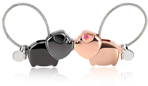 Foonii Schlüsselanhänger Paar Liebe, Magnet Abnehmbar Schlüsselanhänger Personalisiert Design Geburtstagsgeschenk Frauen Männer Freund Freundin