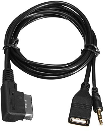 Qiilu AMI Aux Kabel, AMI Kabel Aux, Scart auf Hdmi Adapter USB Adapterkabel MMI AMI Kabel für A6L A8L A4L A1