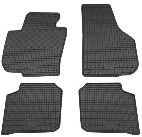 Gummi Fußmatten Set, 4teilig, Gummifußmatten Gummimatten Matten